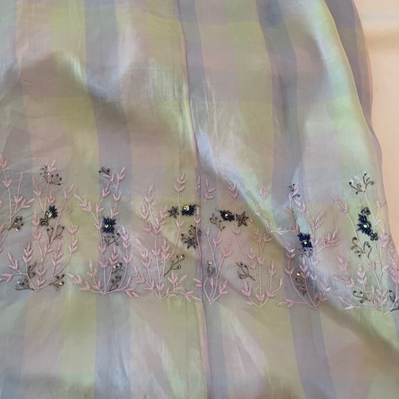 Vintage Adrianna Papell formal embroidered skirt - Picture 8 of 9